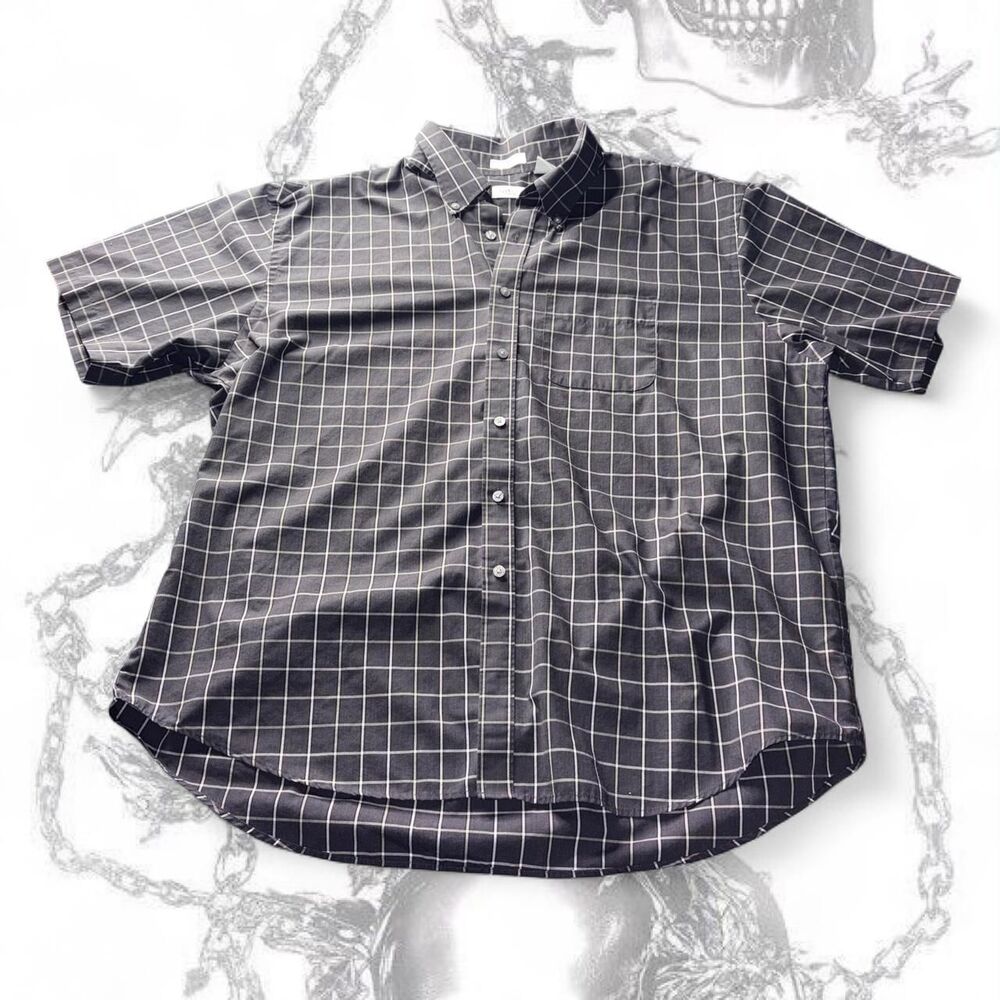 Unbranded Men's Black and Grey Shirt